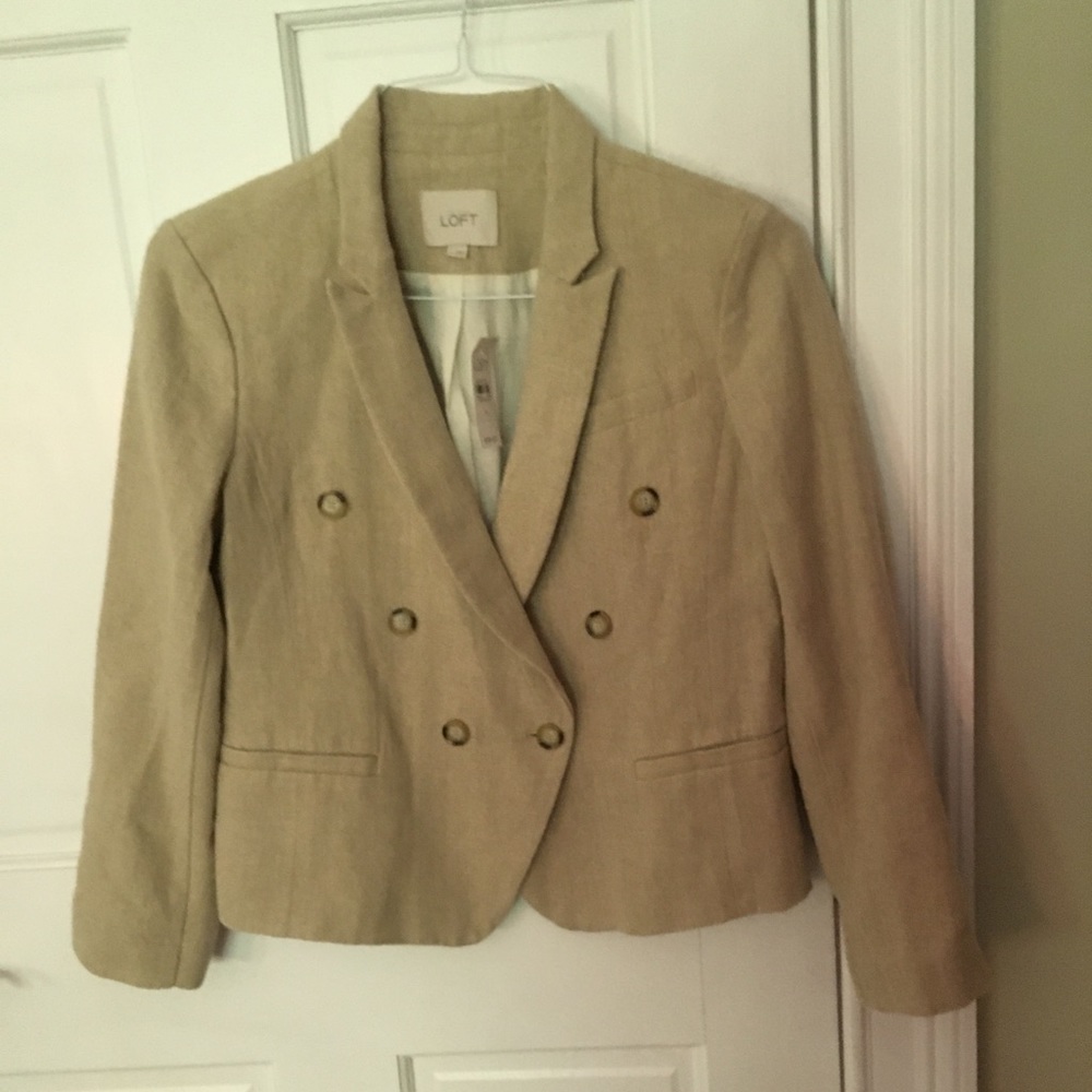 Loft beige linen blazer